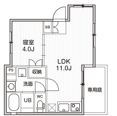 FARE恵比寿104の間取り