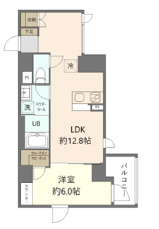 Di Foresta Kosugi（ディ・フォレスタ・コスギ）601の間取り