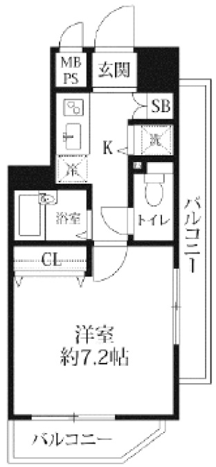 ヴェルト柿の木坂301の間取り