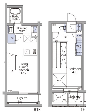 イプセ代々木上原Residence105の間取り