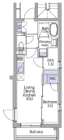 イプセ代々木上原Residence201の間取り