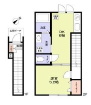 ガーデンハウス都立大学A棟202の間取り