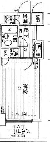 グランレーブ都立大学703の間取り