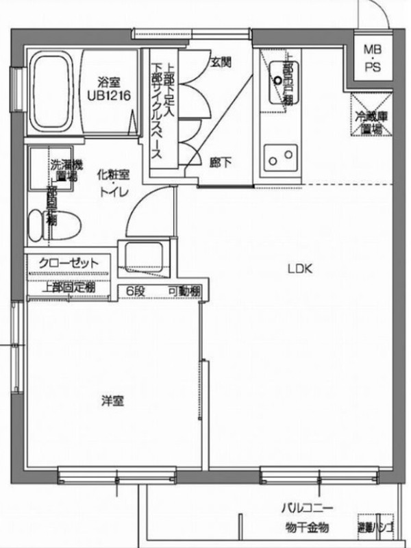 パティーナV代々木上原403の間取り