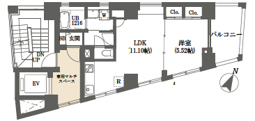 ベルア池尻501の間取り