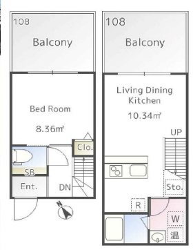 THE CLASS Grand Residence（ザ クラス グランド レジデンス）108の間取り