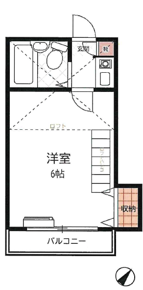 Rays駒沢大学(レイズ駒沢大学)202の間取り