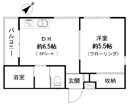 グランベル松陰305の間取り