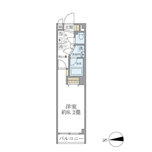 サウダージ自由が丘202の間取り