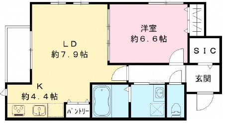Fort Lee Yutenji（フォートリー祐天寺）201の間取り