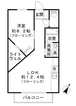 ノートンハウス304の間取り