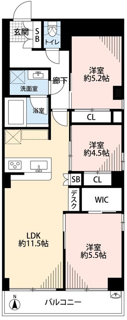 ニュー目黒台ハイツ305の間取り