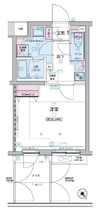 GENOVIA三軒茶屋 green veil(ジェノヴィア三軒茶屋グリーンヴェール)106の間取り