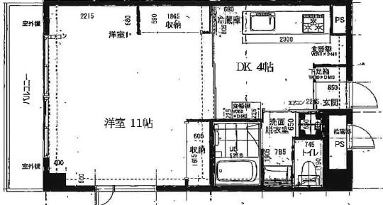 ハピネス三宿301の間取り