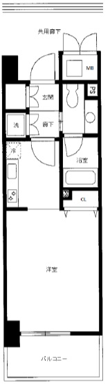 クリプトメリア目黒503の間取り