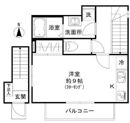 VENCE学芸大学201の間取り