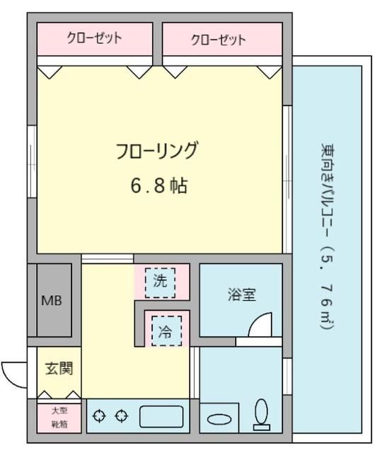 壱番館209の間取り