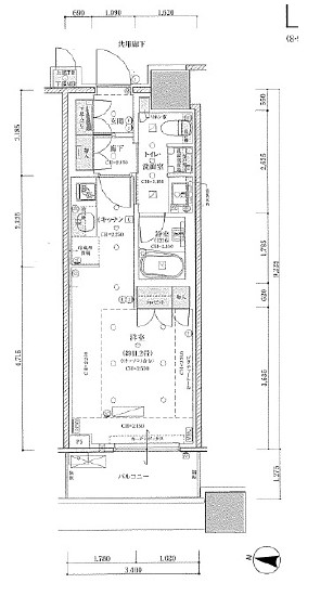 目黒第一マンションズ905の間取り