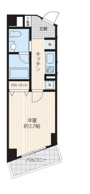 ロワジール三軒茶屋401の間取り