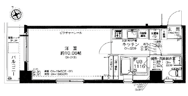 ヴェローナ白金401の間取り