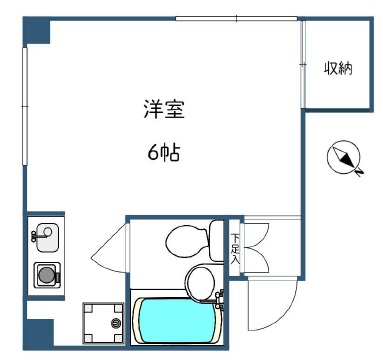 小畑ビル302の間取り