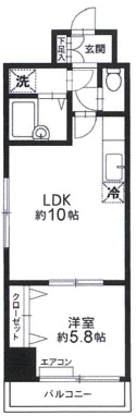 第三小林ビル402の間取り