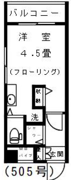 山本ビル505の間取り