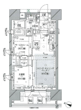 ピアース渋谷WEST405の間取り