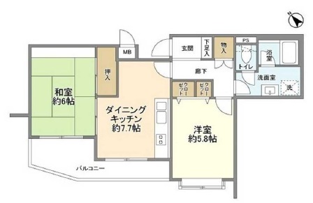 グランドメゾン中目黒302の間取り