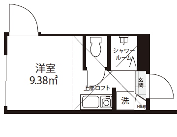 カーサローズ205の間取り