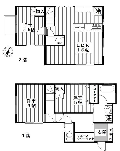 東山戸建ての間取り