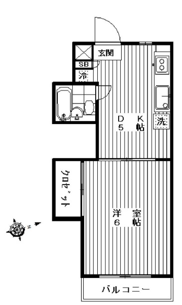 ピースマンション302の間取り