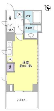 プロスペクト渋谷道玄坂401の間取り