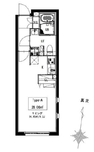 LUORE三宿0303の間取り