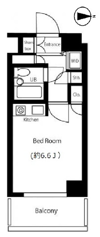 レジデンス三軒茶屋スクエア204の間取り