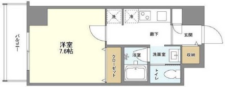 ラフィーネ中目黒502の間取り