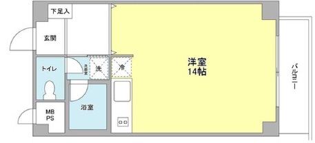 サンヒルズ用賀103の間取り