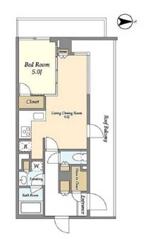 JP noie 駒沢大学404の間取り