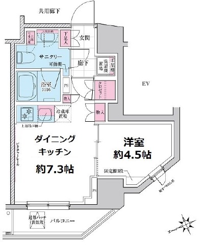 ステラメゾン三軒茶屋305の間取り