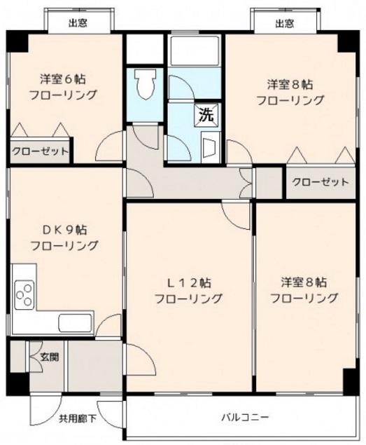 羽沢コート103の間取り