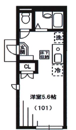 Maison de CoCo（メゾン　ド　ココ）101の間取り