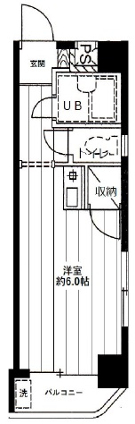 目黒フラワーハイホーム405の間取り