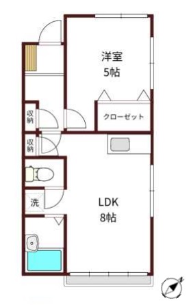 シャレー東山301の間取り