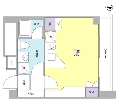 タフト下北沢204の間取り