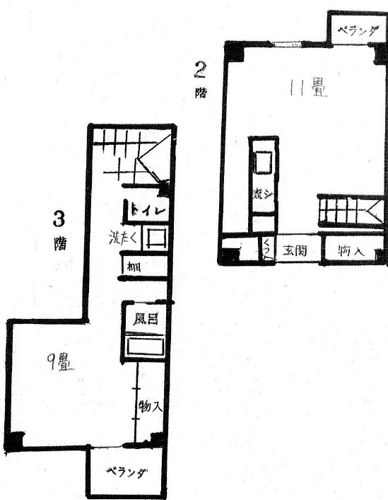 静宏莊３号館24号室の間取り