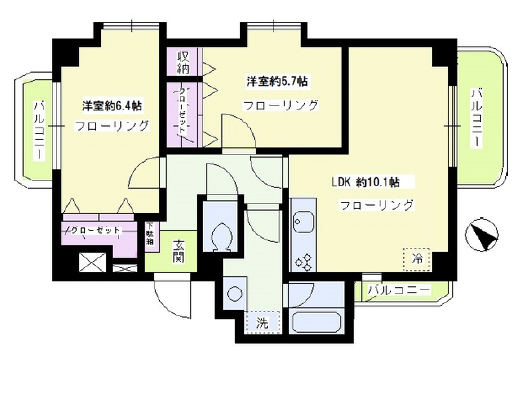 ガーデンフォート目黒405の間取り