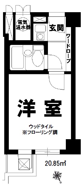 ライオンズマンション道玄坂610の間取り