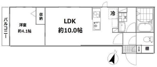 ARC池尻（アーク池尻）304の間取り