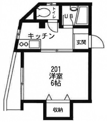 ラフィーネ学芸大学201の間取り