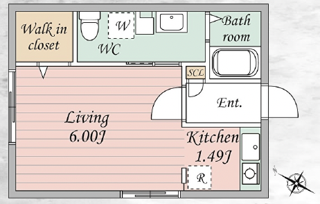 ブランシェ三軒茶屋402の間取り